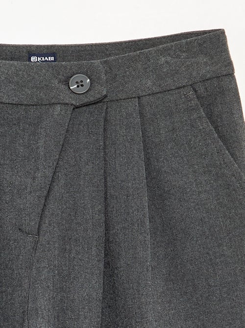 Pantalón ancho de franela - Kiabi