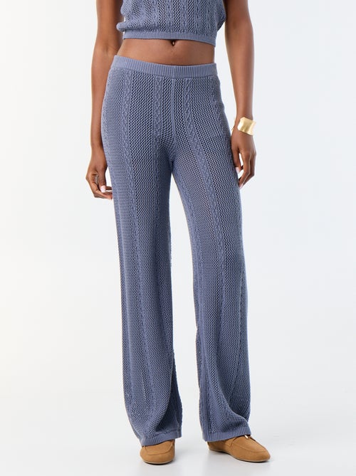 Pantalón ancho de ganchillo - Kiabi Pantalón ancho de ganchillo - Kiabi