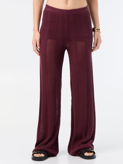 Pantalón ancho de ganchillo - Kiabi Pantalón ancho de ganchillo - Kiabi