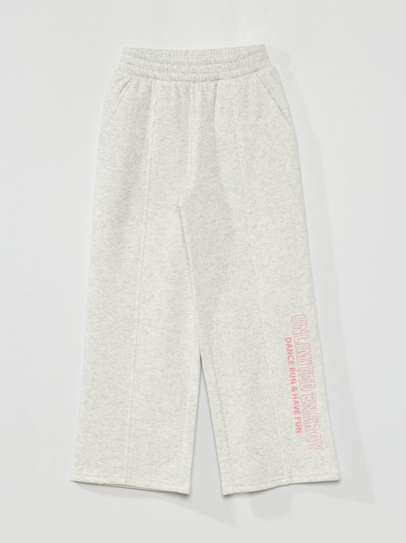 Pantalón ancho de jogging GRIS - Kiabi