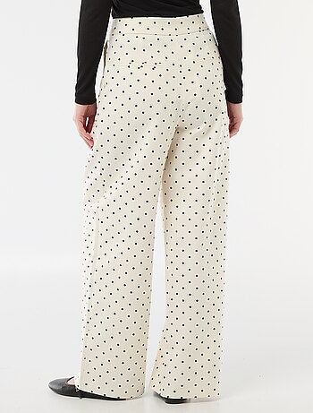 Pantalón ancho de lunares