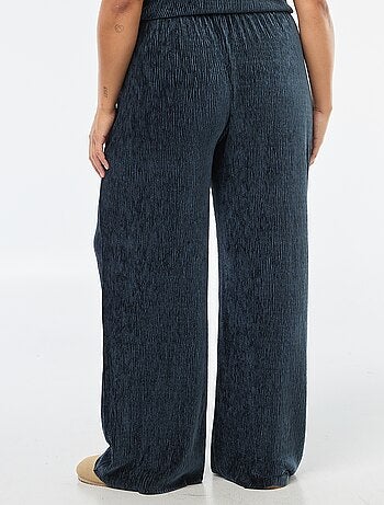 Pantalón ancho de pana lisa