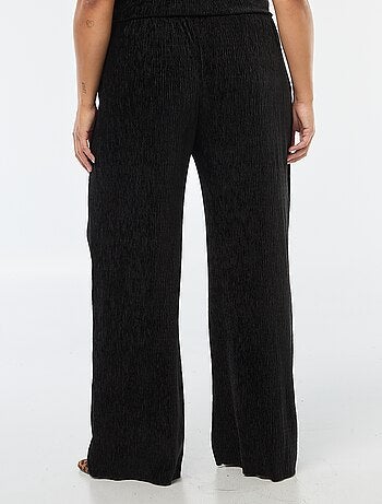 Pantalón ancho de pana lisa