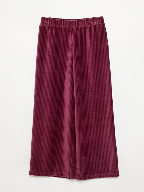 Pantalón ancho de pana - Kiabi