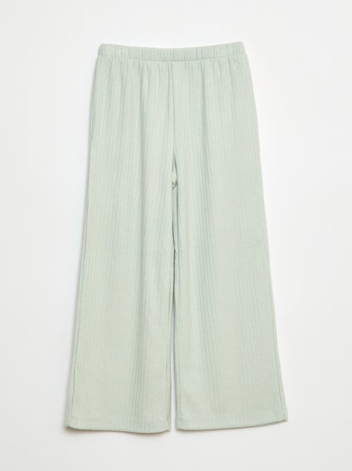 Pantalón ancho de punto - Kiabi
