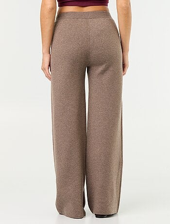 Pantalón ancho de punto