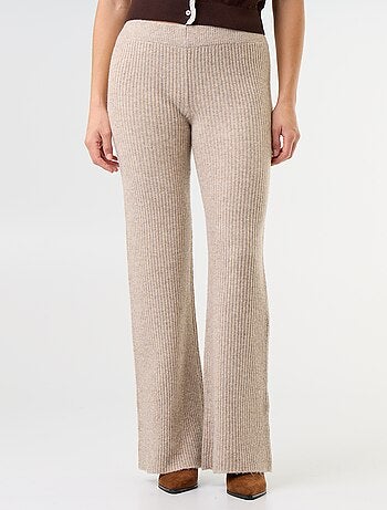 Pantalón ancho de punto