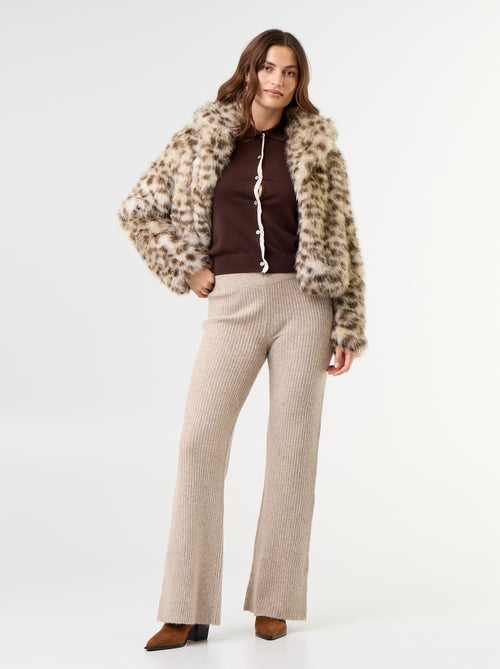 Pantalón ancho de punto - Kiabi Pantalón ancho de punto - Kiabi