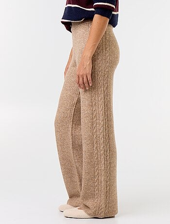 Pantalón ancho de punto