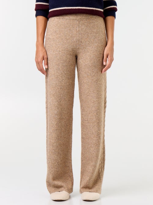 Pantalón ancho de punto - Kiabi