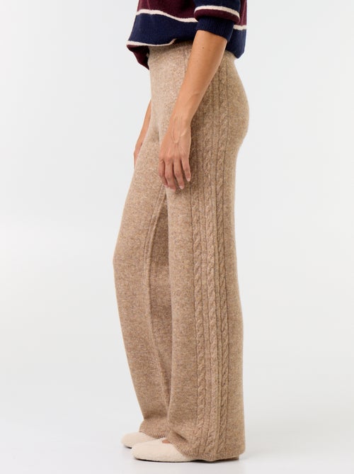 Pantalón ancho de punto - Kiabi