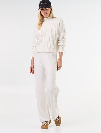 Pantalón ancho de punto