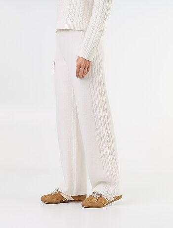 Pantalón ancho de punto