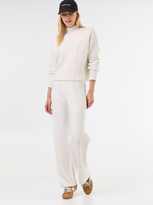 Pantalón ancho de punto - Kiabi