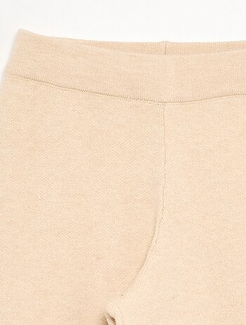Pantalón ancho de punto compacto