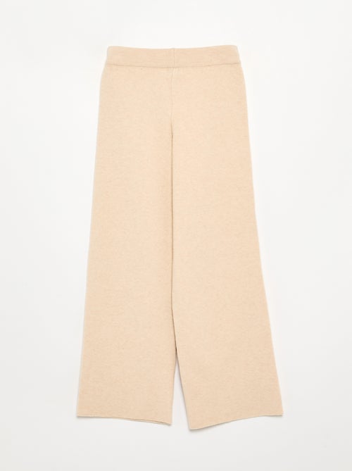 Pantalón ancho de punto compacto - Kiabi