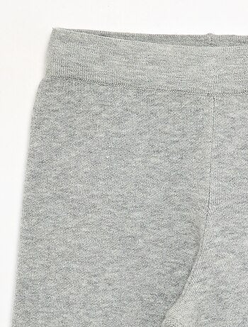 Pantalón ancho de punto compacto