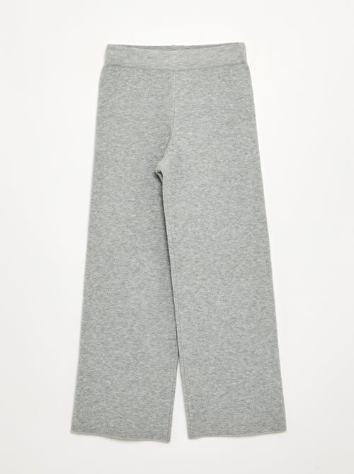 Pantalón ancho de punto compacto - Kiabi