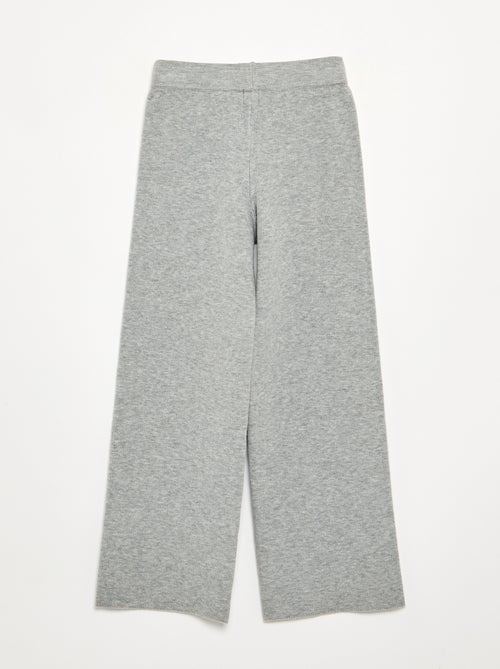 Pantalón ancho de punto compacto - Kiabi