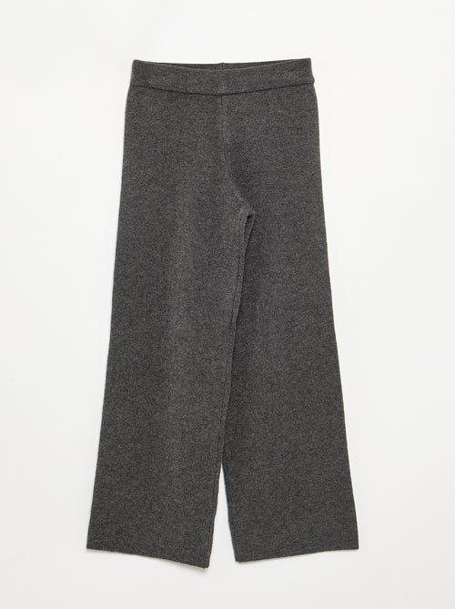 Pantalón ancho de punto compacto - Kiabi