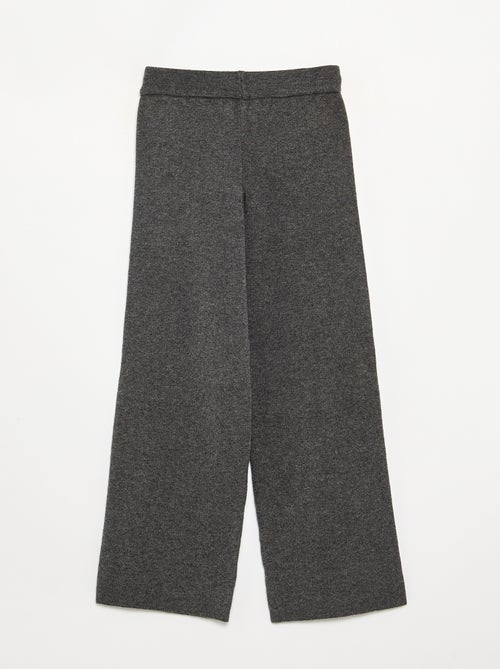 Pantalón ancho de punto compacto - Kiabi