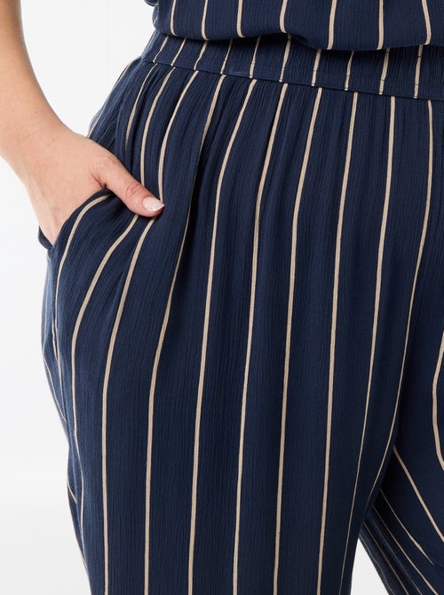 Pantalón ancho de punto crepé - Kiabi