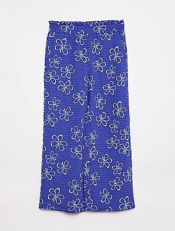 Pantalón ancho de punto crepé