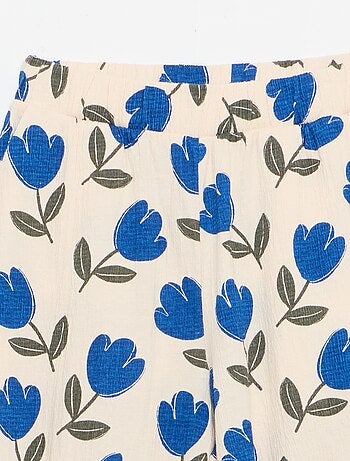 Pantalón ancho de punto crepé