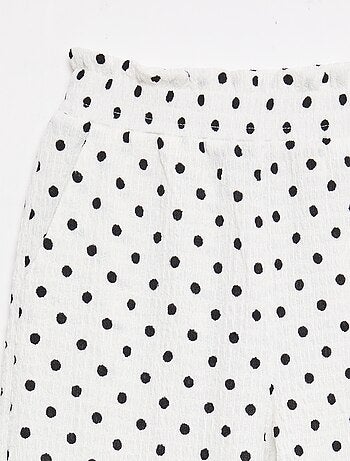 Pantalón ancho de punto crepé