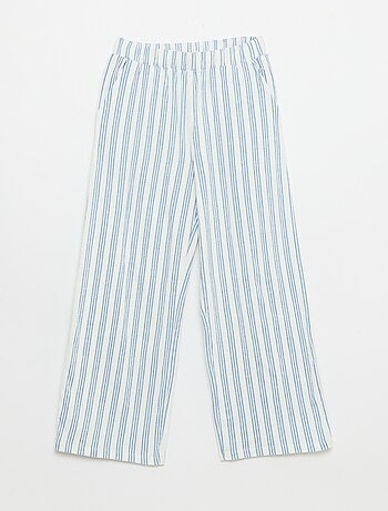 Pantalón ancho de punto crepé