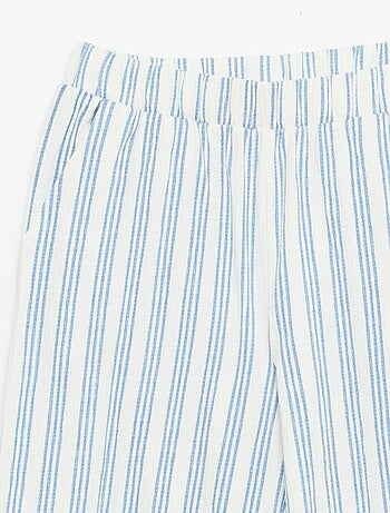 Pantalón ancho de punto crepé