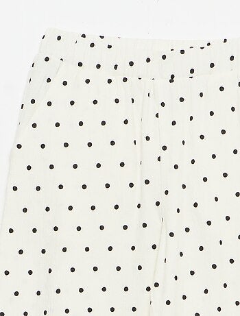 Pantalón ancho de punto crepé