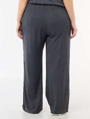 Pantalón ancho de punto crepé