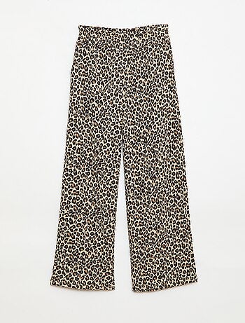 Pantalón ancho de punto crepé