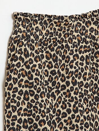 Pantalón ancho de punto crepé