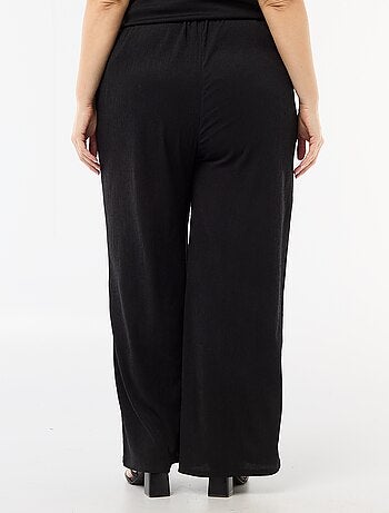 Pantalón ancho de punto crepé