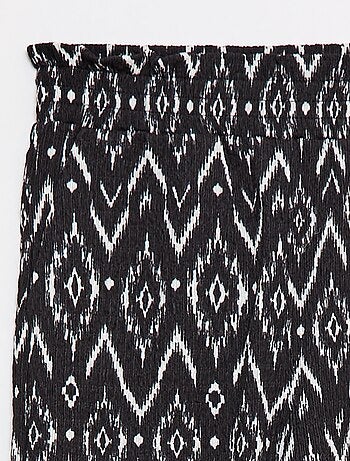 Pantalón ancho de punto crepé