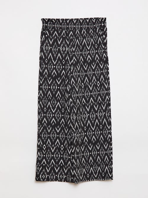 Pantalón ancho de punto crepé - Kiabi