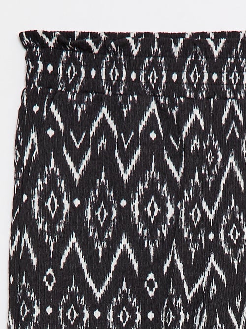 Pantalón ancho de punto crepé - Kiabi