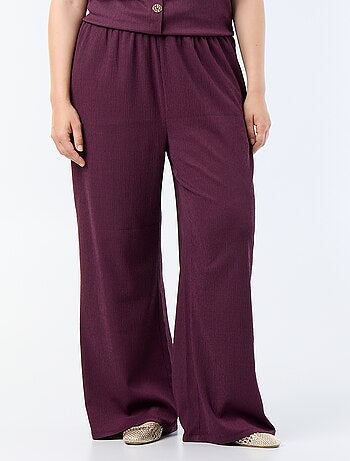 Pantalón ancho de punto crepé