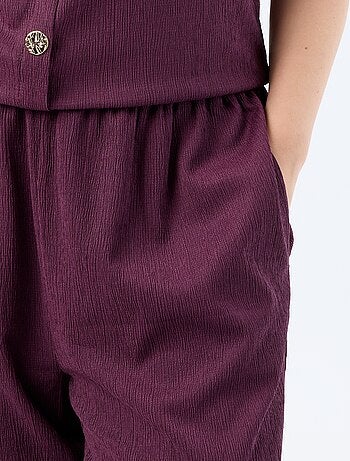 Pantalón ancho de punto crepé