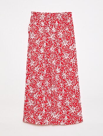 Pantalón ancho de punto crepé