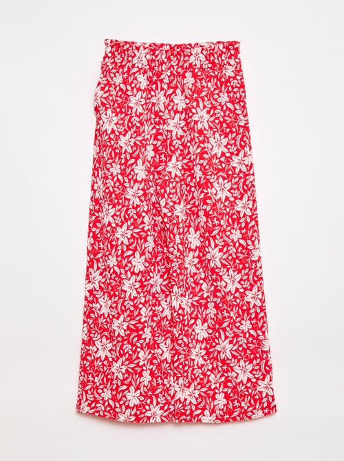 Pantalón ancho de punto crepé - Kiabi