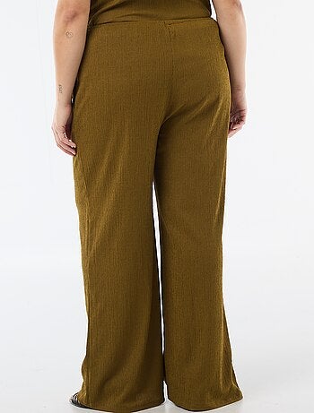 Pantalón ancho de punto crepé