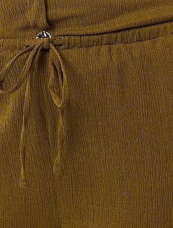 Pantalón ancho de punto crepé