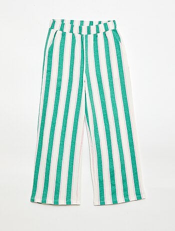 Pantalón ancho de punto crepé
