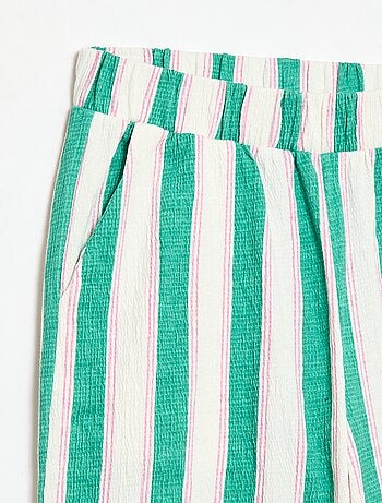 Pantalón ancho de punto crepé
