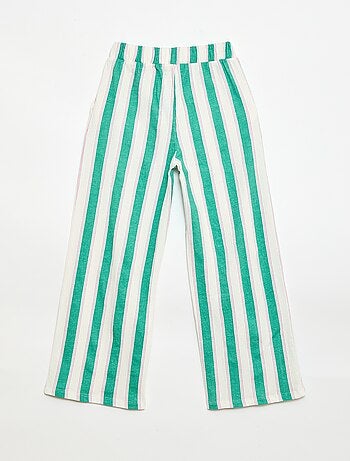 Pantalón ancho de punto crepé