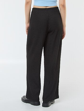 Pantalón ancho de punto de crepé