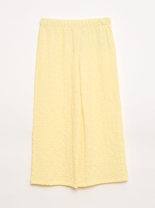 Pantalón ancho de punto elástico - Kiabi